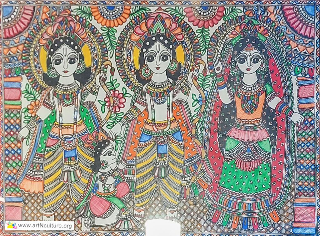 about madhubani painting, heritage of indian art, bihar, mithila famous painting, india, kachani, bharni, kohbar, tantrika, indian art